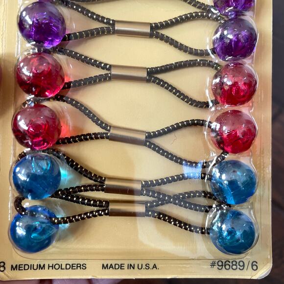 Vintage Goody Twin Bead Ponytail Holders Hair Knocker Balls 1980\'s New Old Stock main image 16